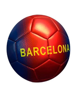 BALON FUTBOL CUERO 23CM NOMBRE BARCELONA