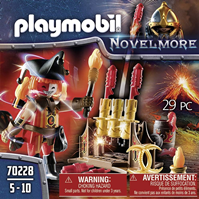 PLAYMOBIL Novelmore 70228 Maestro de Fuego Bandidos Burnham, Para Niños de 4 a 10 Años de Edad