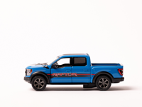 COCHE METALICO PICK UP RAPTOR AZUL