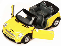 COCHE METALICO MINI COOPER AMARILLO