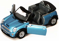 COCHE METALICO MINI COOPER AZUL