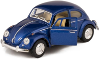 COCHE METALICO WOLSWAGEN BEETLE AZUL