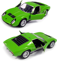 COCHE METLAICO LAMBORGINI MIURA VERDE