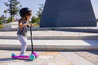 PATINETE 3 RUEDAS  Rosa NEON CON LUZ