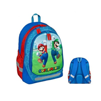 MOCHILA MARIO BROSS CON BOLSILLO FRONTAL 44CM