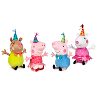 PELUCHES PEPPA PIG Y GEORGE FIESTA DE CUMPLEAÑOS 30CM