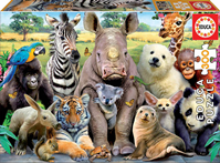 Puzzle 300 piezas Foto de Clase (animales salvajes)