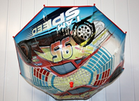 Paraguas Transparente Cars