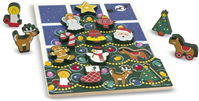 PUZZLE MADERA NAVIDEÑO Árbol de Navidad, Rompecabezas Grande de Madera