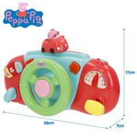 Volante Actividades Peppa Pig con Sonidos. 26x7x17 cm