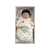 Muñeca Mimi Llorona con Saquito. 42Cm  Cuerpo Tela