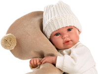 Muñeco Recien Nacido Lloron Osito Marron 36 cm Incluye el chupete.Cuerpo tela