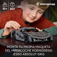 LEGO Technic Hipercoche Koenigsegg Jesko Absolut Gris 