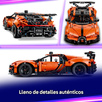 LEGO Technic Hipercoche Bugatti Chiron Pur Sport -  Coche de Carreras con Motor W16, Dirección y Puertas Que Se Abren 