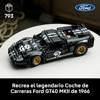 LEGO Technic Coche de Carreras Ford GT40 MKII de 1966 -  - Coche de Colección con Motor V8