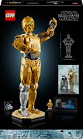 LEGO Star Wars 75398 C-3PO Figura de Droide - Kit de Maquetas para Adultos de Colección - Base, Placa Informativa y Minifigura