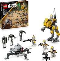 LEGO Star Wars 75431 Pack de Combate: Soldados Clon del 327 Cuerpo Estelar - Juguete de Colección con 4 Minifiguras, 3 Droides y AT-RT 