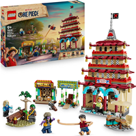 LEGO One Piece Batalla en Arlong Park - Juego Interactivo con 5 Minifiguras Inc. Luffy y Nami - Pagoda Que Se Derrumba