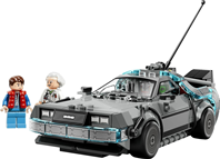LEGO 77256 Speed Champions Máquina del Tiempo de Regreso al Futuro - Maqueta de Coche de Juguete con Minifiguras de Marty McFly y Doc Brown -