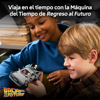 LEGO 77256 Speed Champions Máquina del Tiempo de Regreso al Futuro - Maqueta de Coche de Juguete con Minifiguras de Marty McFly y Doc Brown -