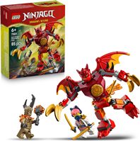 LEGO 71851 Ninjago Pack de Combate: Meca Dragón de Kai - Figura de Dragón, 3 Minifiguras y Catanas de Juguete