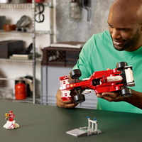 LEGO 11375 Icons Ferrari F2004 y Michael Schumacher - Maqueta para Adultos de Coche de F1 - Motor V10 