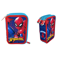Plumier 3 CREMALLERASl Spiderman  20x13,5x6,5cm