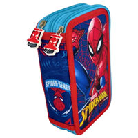 Plumier 3 CREMALLERASl Spiderman  20x13,5x6,5cm