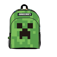 MOCHILA GRANDE 3 CR. MINECRAFT FACE