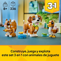 LEGO Creator 31382  3 EN 1 Figuras de Animales Transformables en Ardilla, Pato y Perro de Juguete 