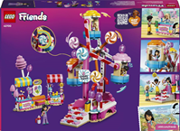LEGO 42700 Friends Noria: Cupcakes y Golosinas – Juguete Interactivo con Juegos de Feria, Atracciones, 3 Mini Muñecos y Accesorios –