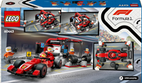 LEGO 60443 City Parada en Boxes de F1 y Equipo de Mecánicos con Coche Ferrari 