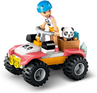 LEGO 42648 Friends Cuidado Animal en el Refugio para Pandas - Casa Árbol con 2 Mini Muñecas, Quad de Juguete y 3 Figuras de Osos Panda 