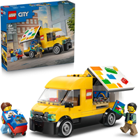 LEGO 60500 City Camión LEGO de Juguete - Maqueta de Furgoneta de Reparto con 2 Minifiguras, Carretilla, Palé y Cajas