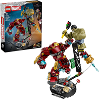 LEGO 76343 Marvel Batalla Legendaria: Hulkbuster vs. Hulk - Superhéroes de Juguete con 2 Figuras de Acción y Minifigura de Iron Man 