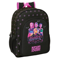 Mochila Negra Kpop Demon Hunters 38CM