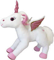 PELUCHE UNICORNIO CON LUCES COLOR BLANCO