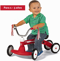 Correpasillos de Color Rojo para niños pequeños de 1 a 3 años MARCA RADIO FLYER