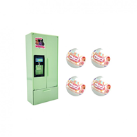 SET NEVERA CON 4 CÁPSULAS  MINI WORLD (COLORES SEGUN STOCK)